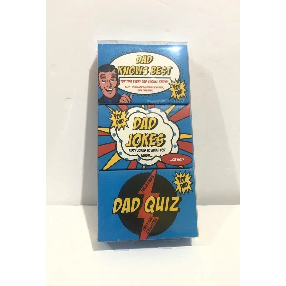 Professor Puzzle Cards Combo Dad JOKES/ DAD KNOWS BEST/ DAD QUIZ Combo